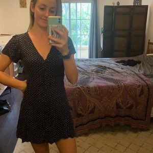 Abercrombie & Fitch, navy blue, short-sleeved, thigh-length dress